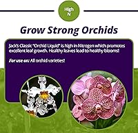 Vista 4 de Jack's Classic 7-5-6 Orchid Liquid Concentrated Fertilizer with Micronutrients for Vegetative Growth and Prolific Blooming, 8 fl oz