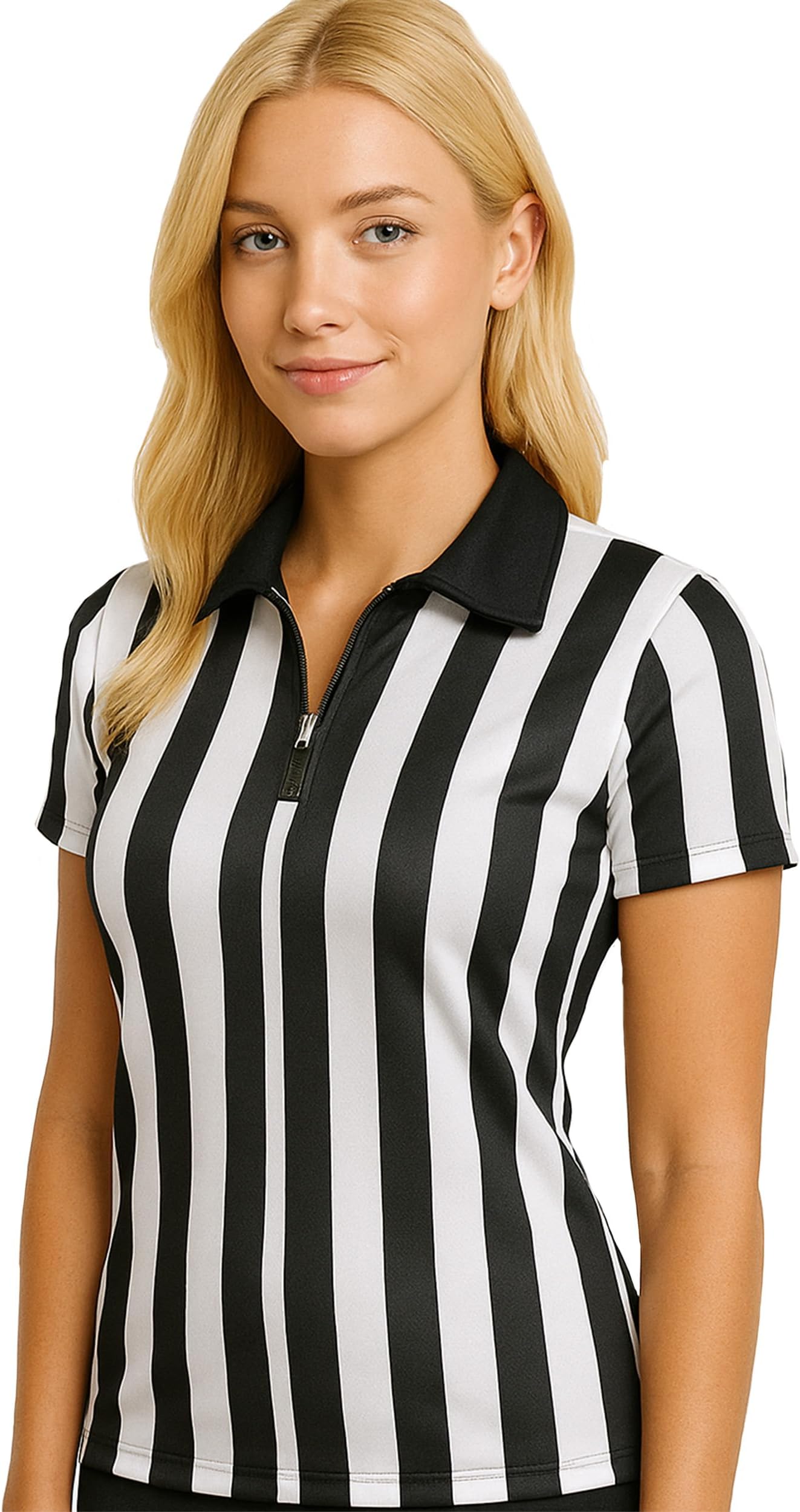Murray Sporting Goods Women's Collared Referee Shirt | Women's Officials Jersey, Halloween Costume, or Waitress Uniform