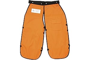 FORESTER Chainsaw Chaps with Adjustable Belt for Men: Apron-Style Protection