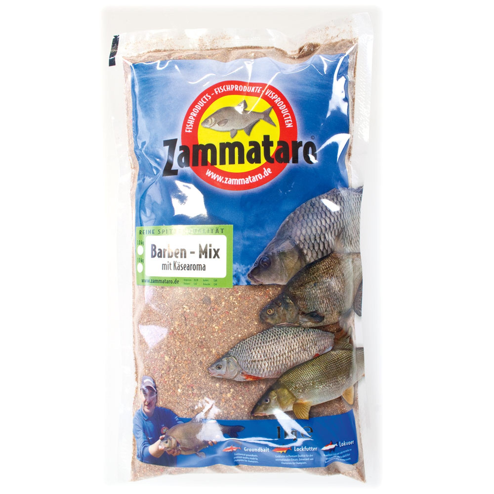 Zammataro Barben-Mix Köderfutter Käsearoma 1kg