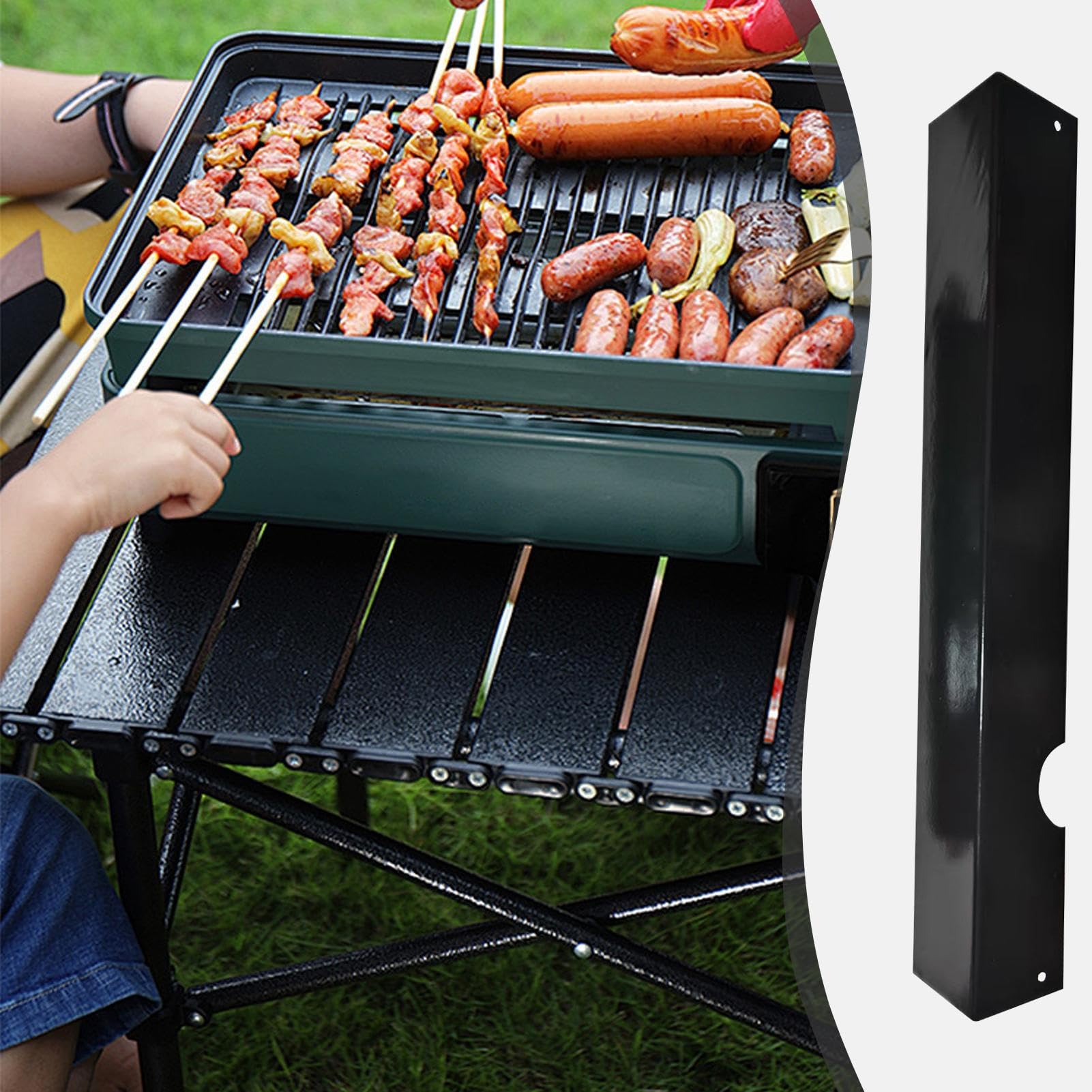 Zamienne płyty grzewcze do Nieprzywierające, do grillowania BBQ | Płyty Osłony Cieplnej Ze Stali Nierdzewnej Do Część Akcesoria Kuchenne Pikniki Ognisko Impreza Na