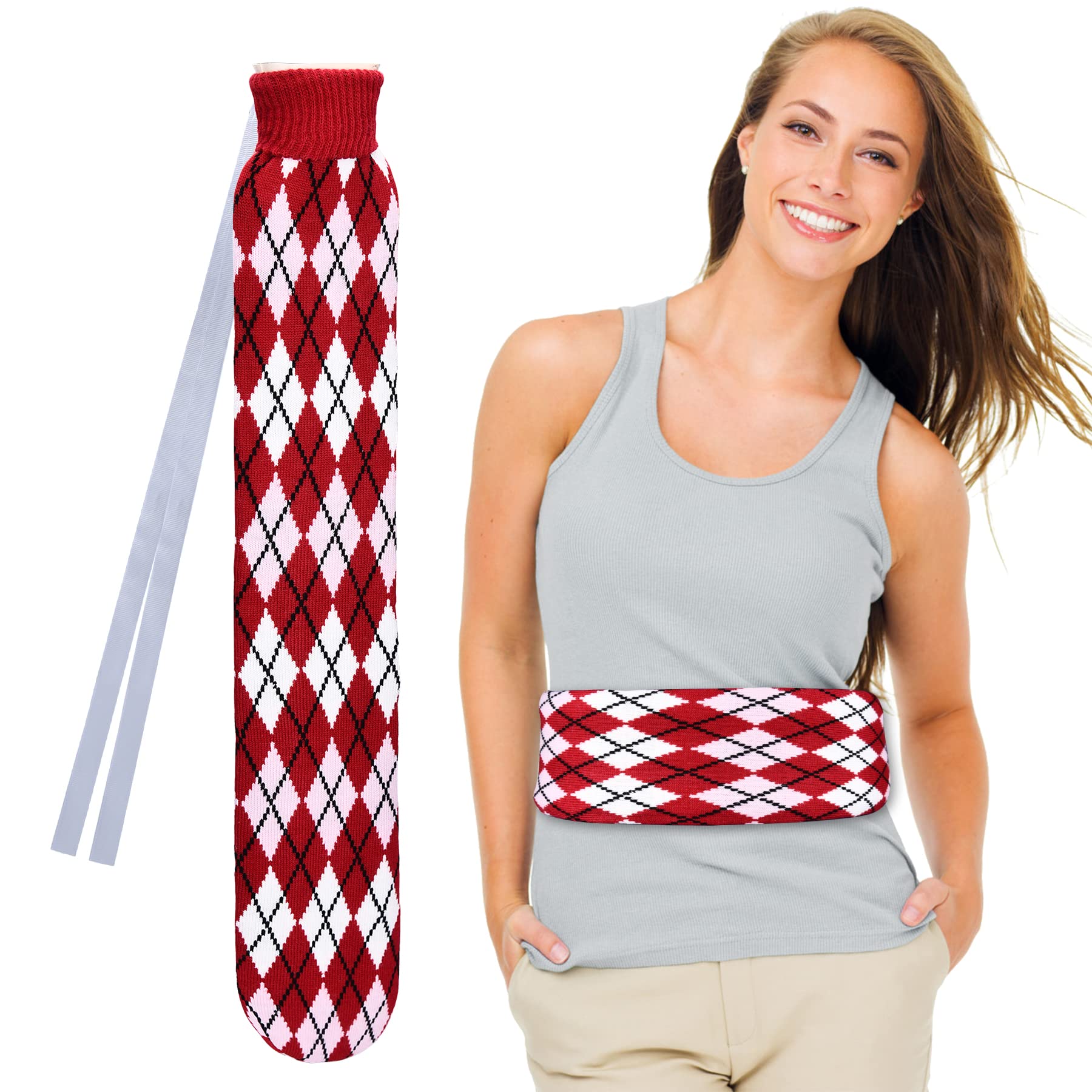 Buy SZELAM Long Hot Water Bottle, 72cm Wearable Hot Water Bottle with