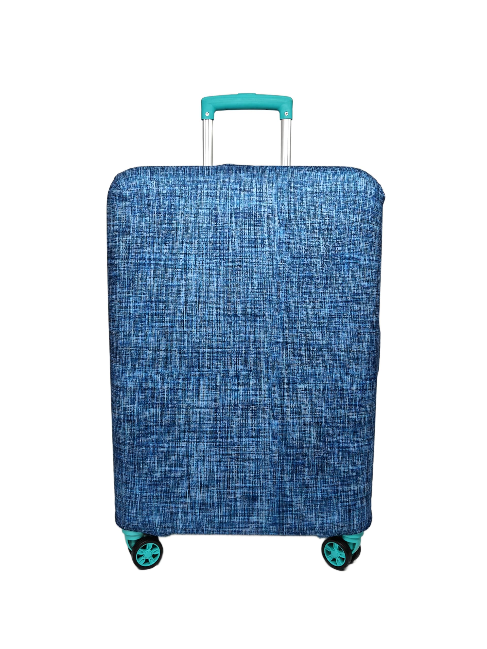 Stretchable Polyester Printed Luggage Cover for Trolley Bag Protective Suitcase Cover Dust and Scratch Resistant Travel Use (Denim Blue-M)-image-28