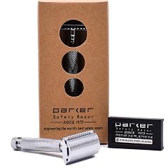 Parker 97R Traditional Double Edge Safety Razor 5 Parker Premium Razor Blades