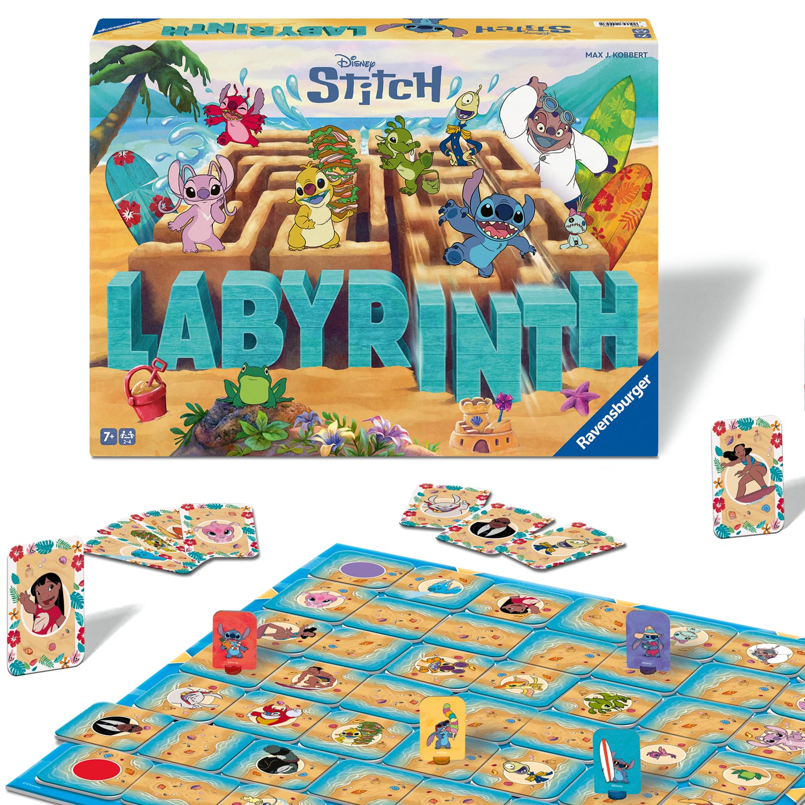 Ravensburger 24943 - Stitch Labyrinth - Der Spieleklassiker für 2-4 Spieler ab 7 Jahren mit dem liebenswertesten außerirdischen Haustier der Disney-Welt