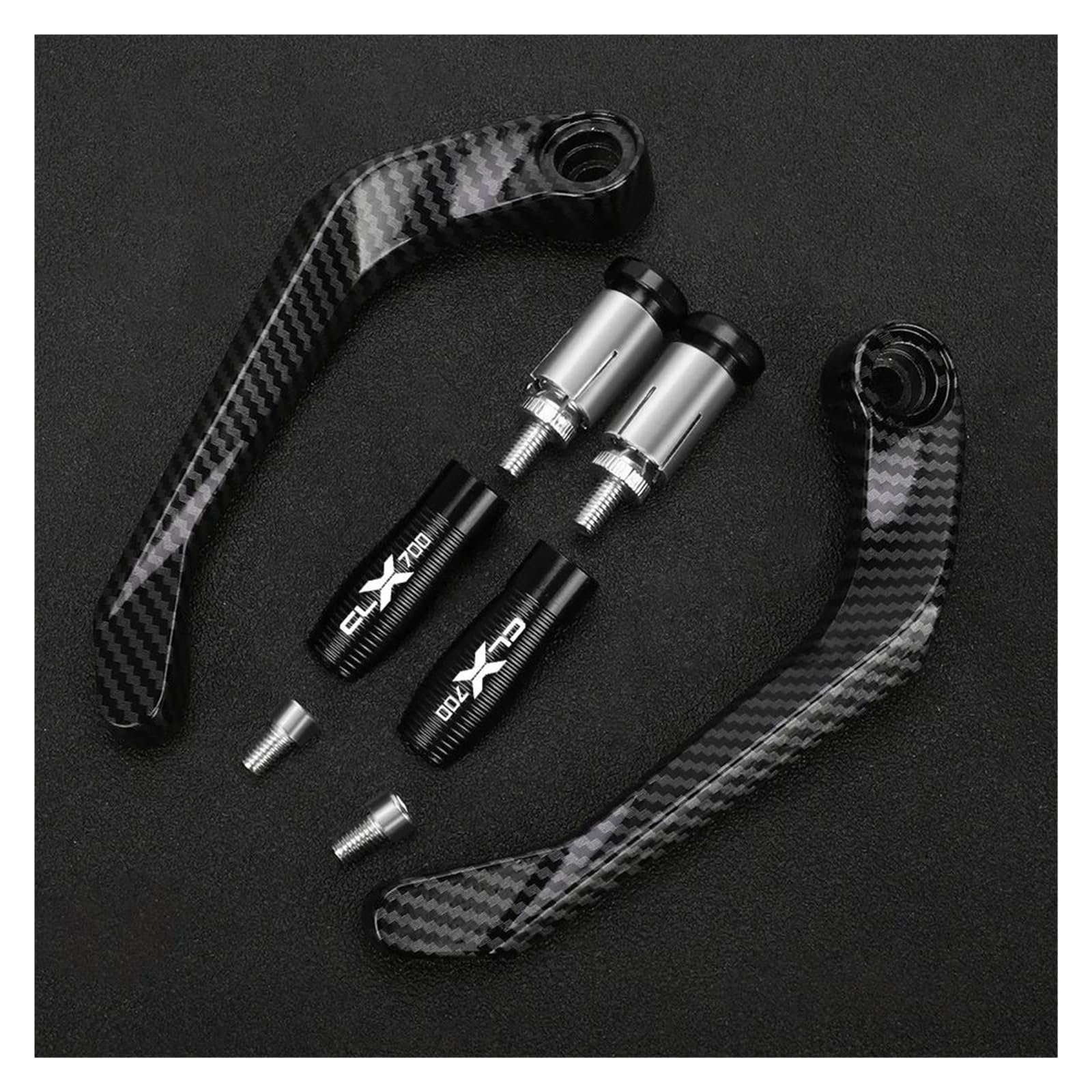 Yuhow Black Motorcycle Joystick Guards For Clx700 700Clx 700Cl-X 700 Clx(Black)