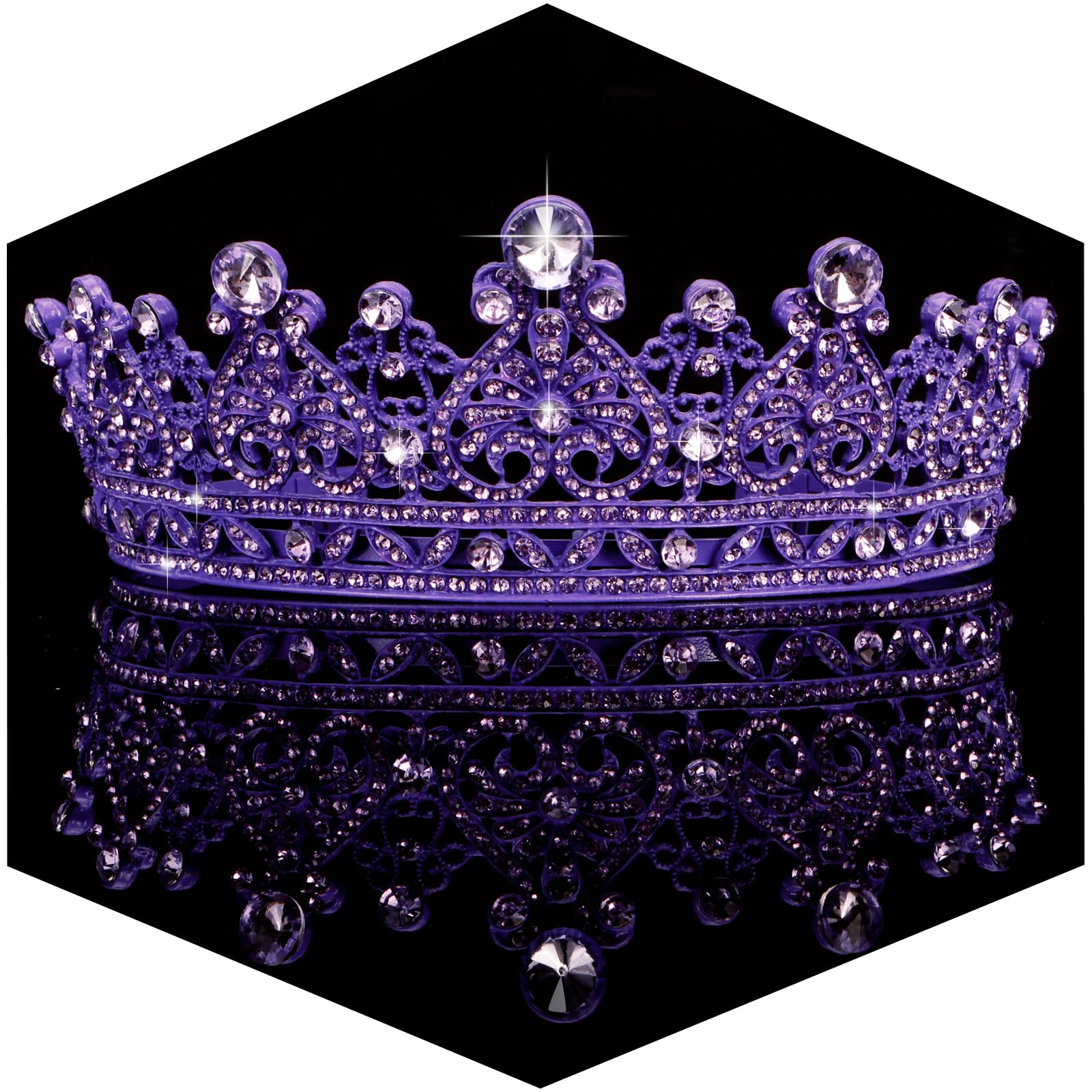 TOBATOBA Tiaras and Crowns for Women Crystal Wedding Tiara for Bride, Royal Queen Crown Princess Tiara Quinceanera Crown Coronas Para 15 Anos Quinceaneras 2023, Birthday Pageant Halloween Costume