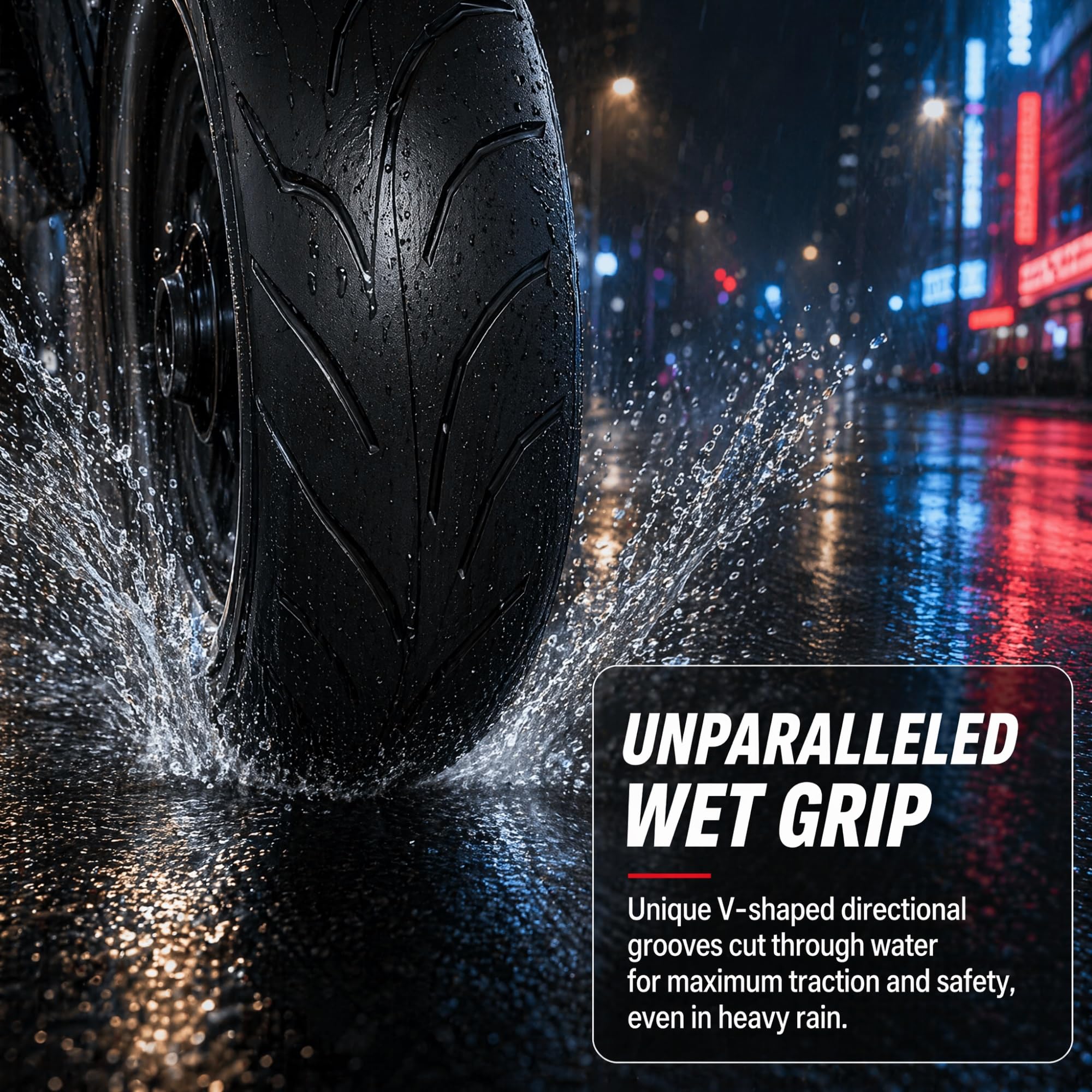 120/60-12 Pneumatico per Scooter Tubeless, Gomma da Moto 120/60/12, Ruota di Ricambio 4PR 47J 300kPa per Cerchio da 12 Pollici, Battistrada Stradale Urbano