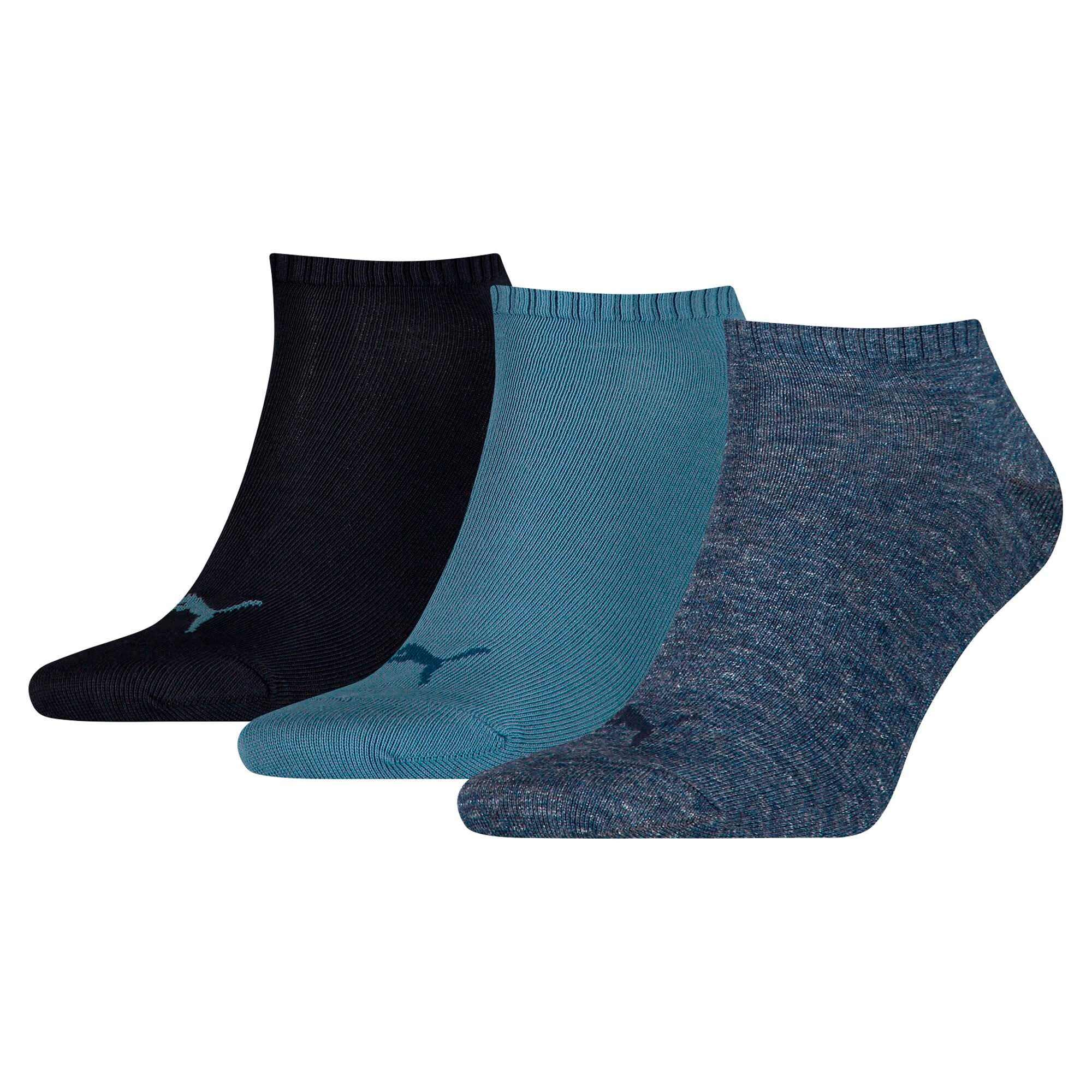 Puma Men PUMA UNISEX SNEAKER PLAIN 3P Sneaker Plain Sock - Denim Blue, 6-8