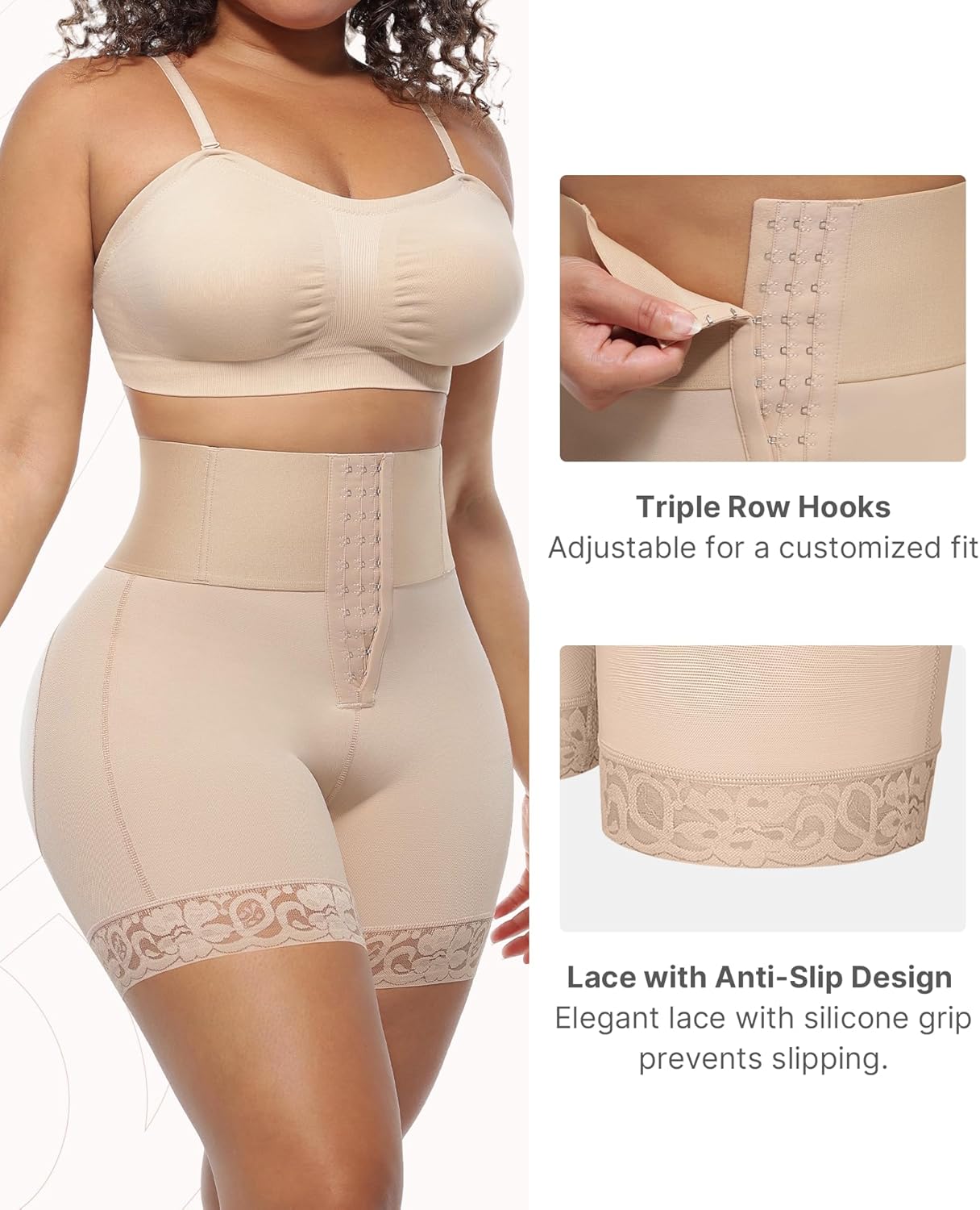 FeelinGirl Butt Lifting Shapewear for Women Tummy Control Body Shaper Shorts Butt Hip Enhancer Shapewear Panties