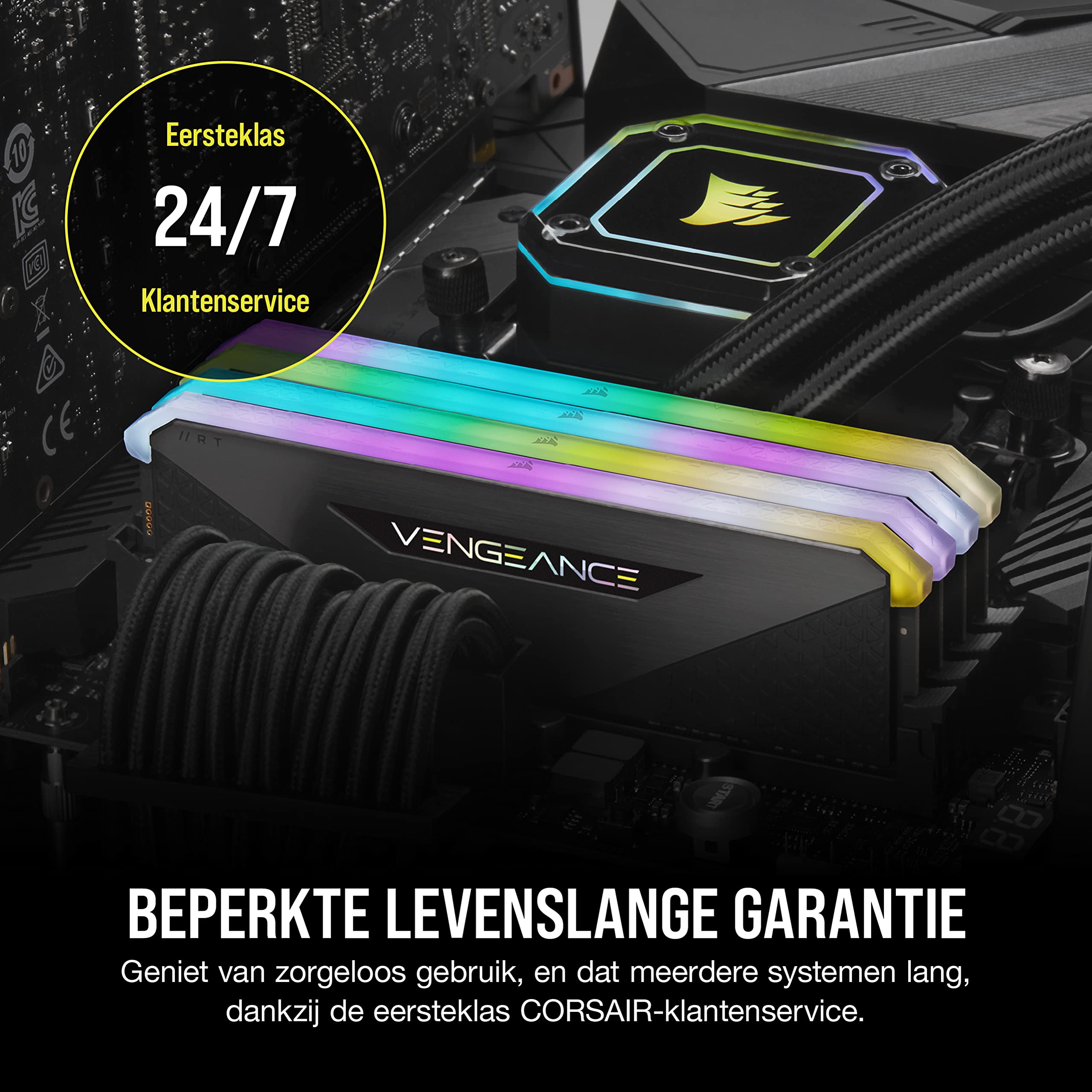CORSAIR VENGEANCE RGB RT 64GB (2x32GB) DDR4 3200 (PC4-25600) C16 CORSAIR VENGEANCE RGB RT 64GB (2x32GB) DDR4 3200 (PC4-25600) C16