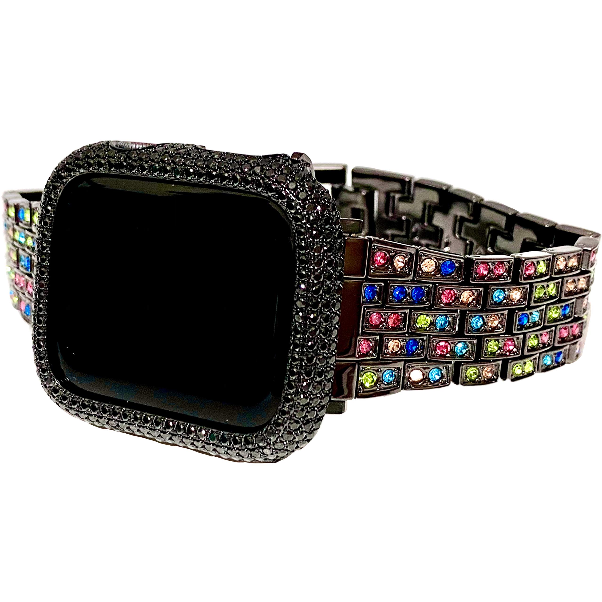 Amazon | アップルウォッチカスタムベゼルベルトセット 44MM ブラック