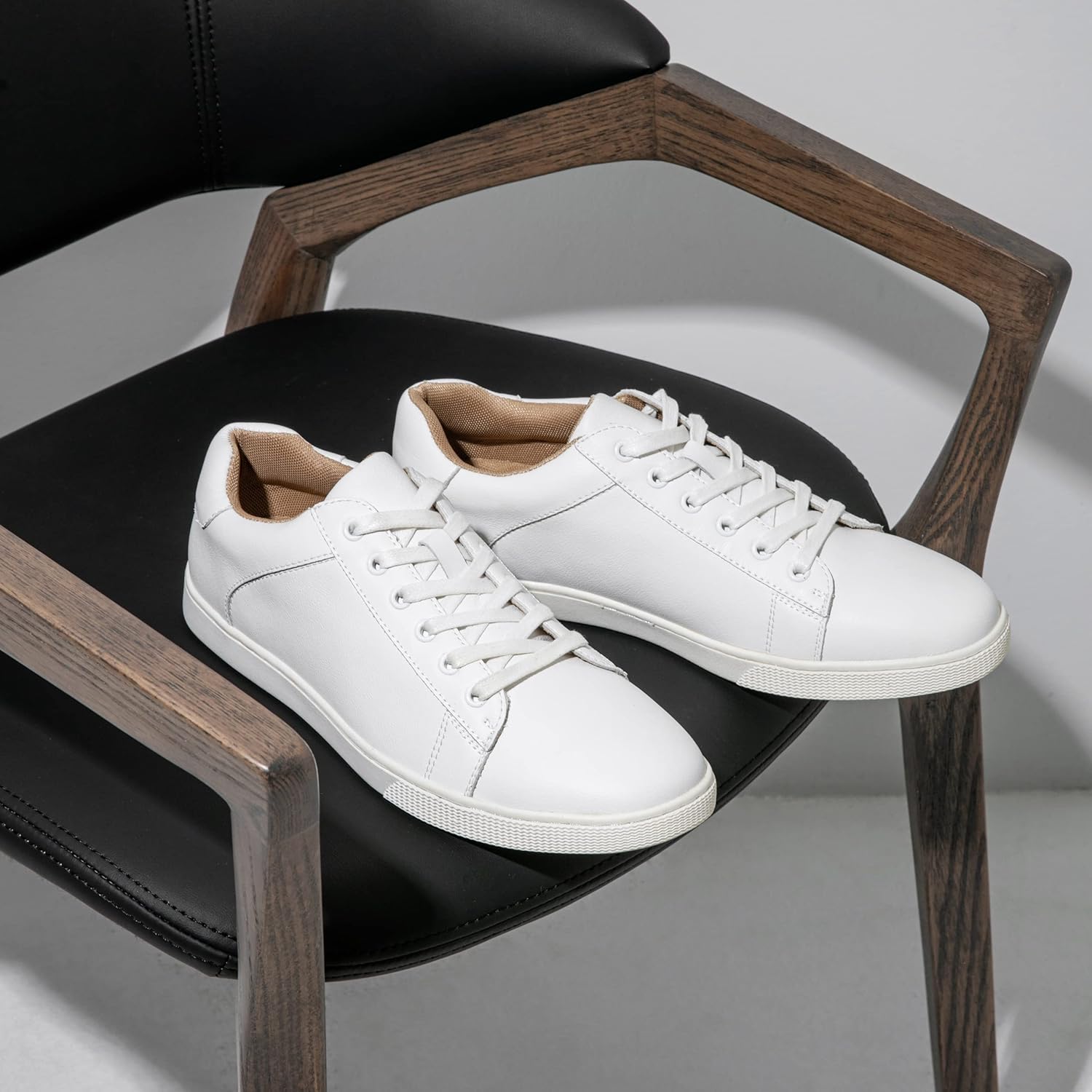 Jousen Men' s Casual Shoes Leather Dress Sneakers Business Casual Shoes for Men Breathable Fashion Sneakers - Image 8