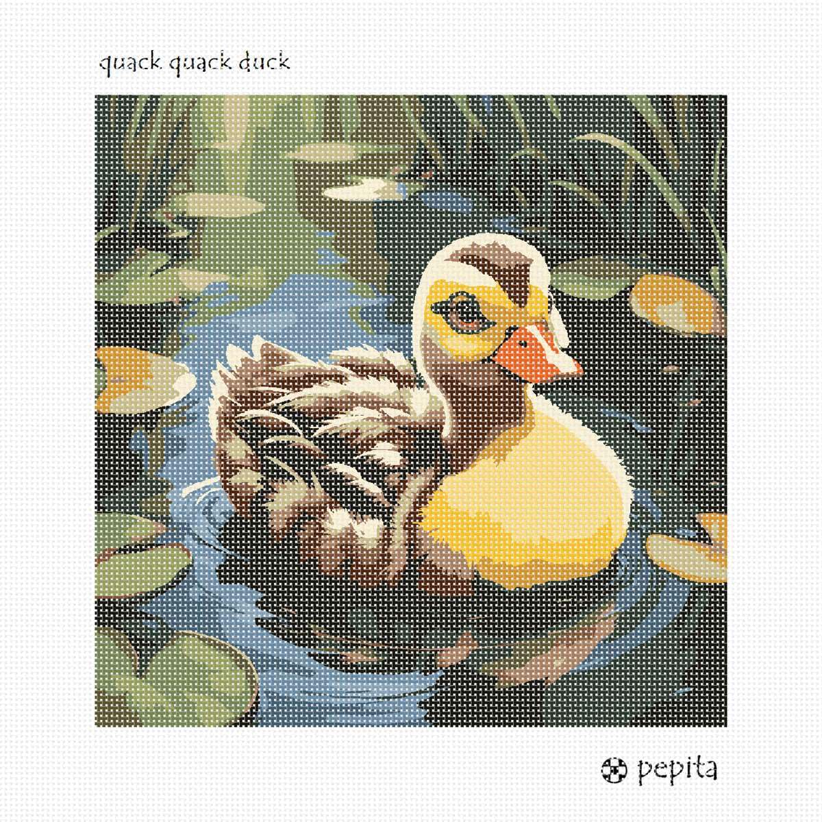 Pepita Needlepoint Canvas: Quack Quack Duck, 10