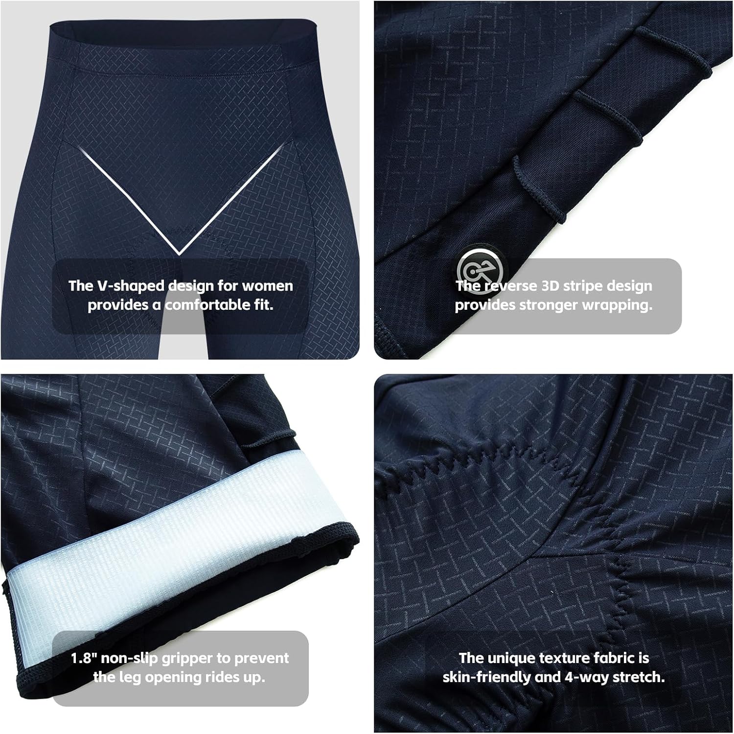 YKYWBIKE Cycling Shorts for Women 4D Padded Bike Shorts Women Tummy Control Biker Short High Waisted Gym Workout Biking Short - Image 5