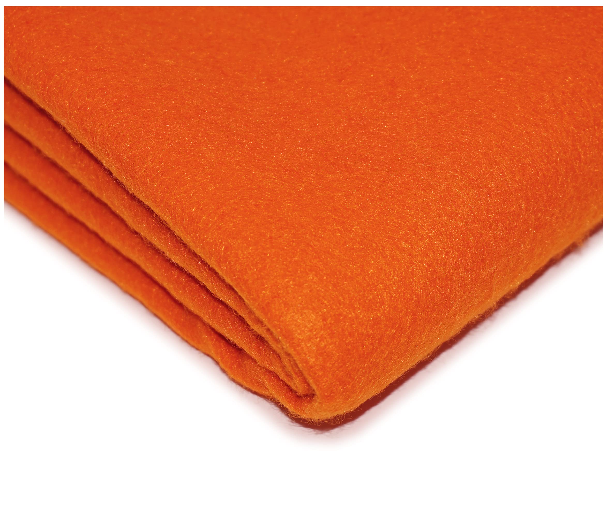 "Get Crafting" 100% Acrylic Felt Fabric Perfect for Arts & Crafts, Sewing Material - 150cm Wide, Available in 30 Vibrant Colours (Sold by The Metre, Orange)
