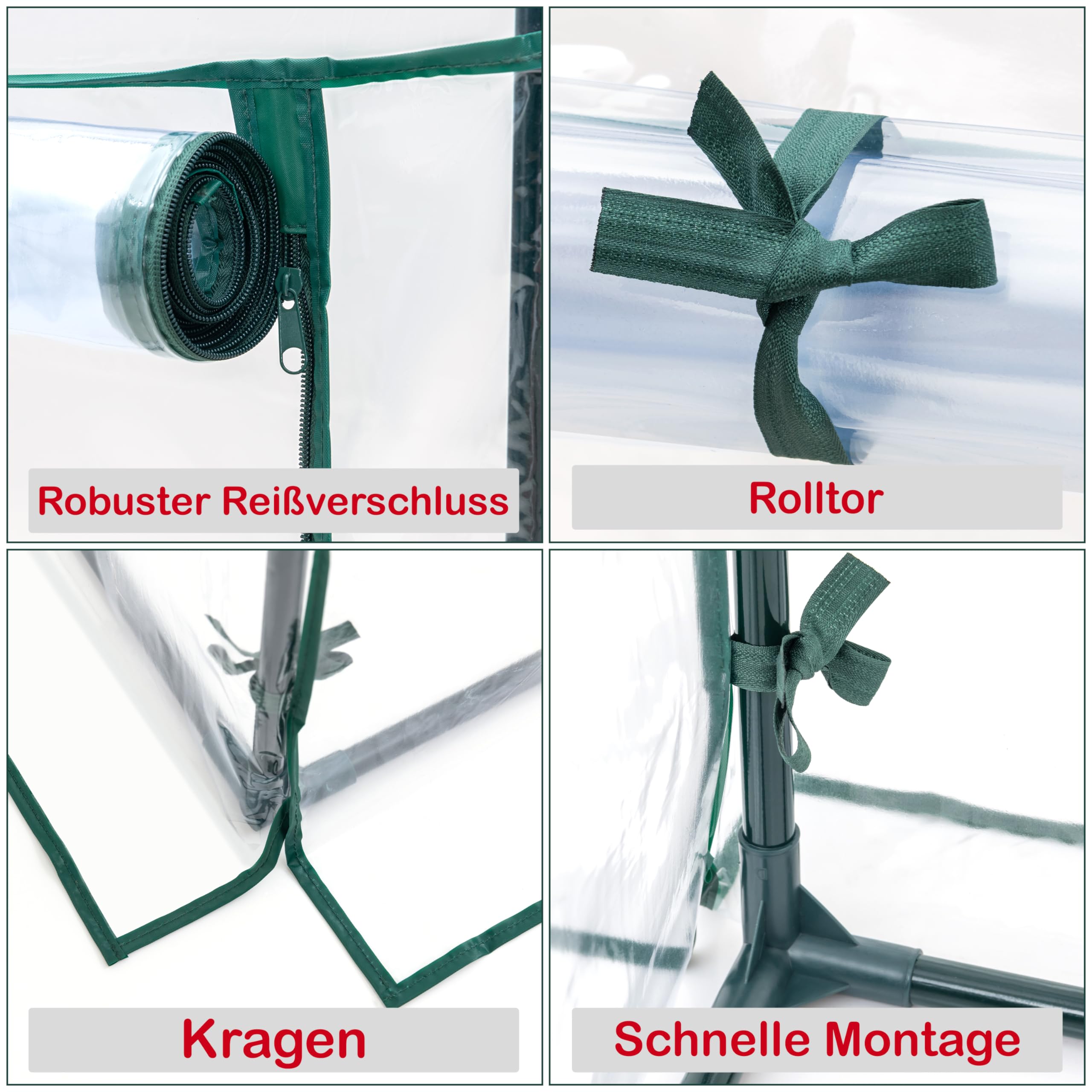 KANWOD Serra per pomodori con 4 ripiani, in pellicola, resistente all'inverno, stabile, facile da montare e salvaspazio, per balcone, terrazza, giardino, trasparente