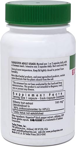 Miniatura 3 de Yerba Prima Arándano extra fuerte, 50 cápsulas  Máxima absorción, conveniente una píldora al día, fabricado en Estados Unidos, promueve la salud