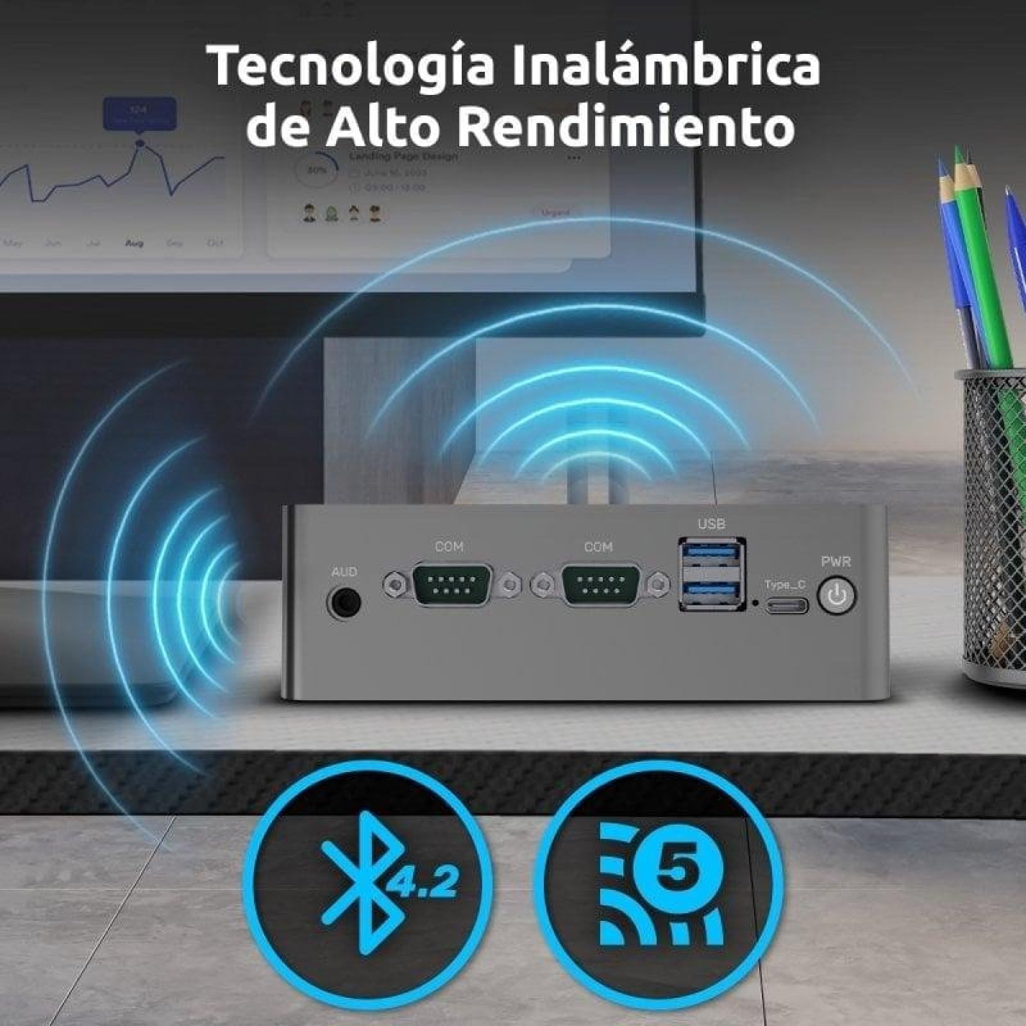 Alurin Mini PC Unit, Intel Core i5, 16GB, 500GB, Senza Sistema Operativo, Computer Compatto da Ufficio, Triplo Monitor, HDMI DisplayPort, USB-C, WiFi 5 Bluetooth, Supporto VESA, Grafica Intel UHD | Mini PC