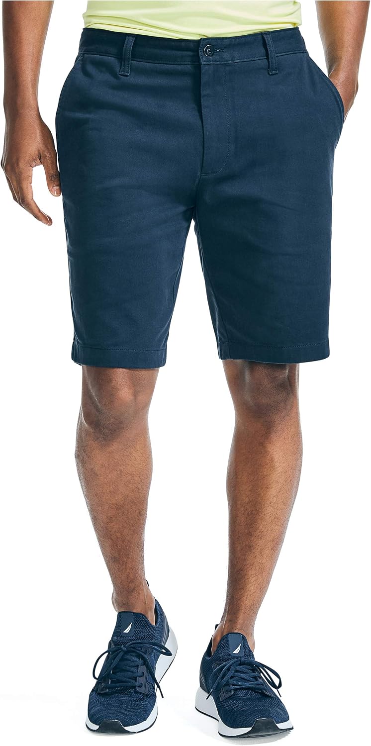 Nautica Mens 9.5" Navtech Slim Fit Shorts, Navy, 32 Regular US