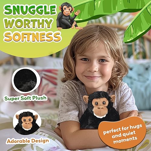 Miniatura 2 de Forest & Twelfth Animal de peluche de 7 a 8 pulgadas, juguete de peluche suave, lindo animal de peluche para niños y niñas, animales de peluche