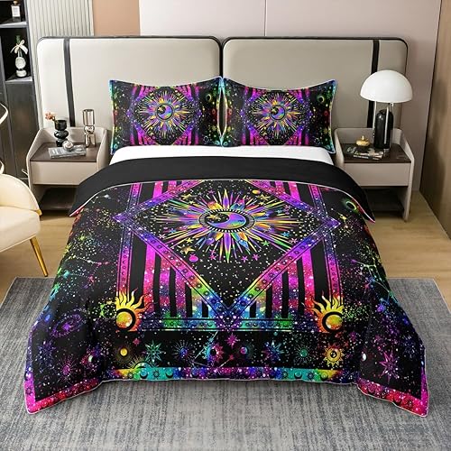 Miniatura 10 de Erosebridal Funda de edredón de tortuga marina 100% algodón, tamaño individual, juego de ropa de cama de tiburón, animales del océano, funda