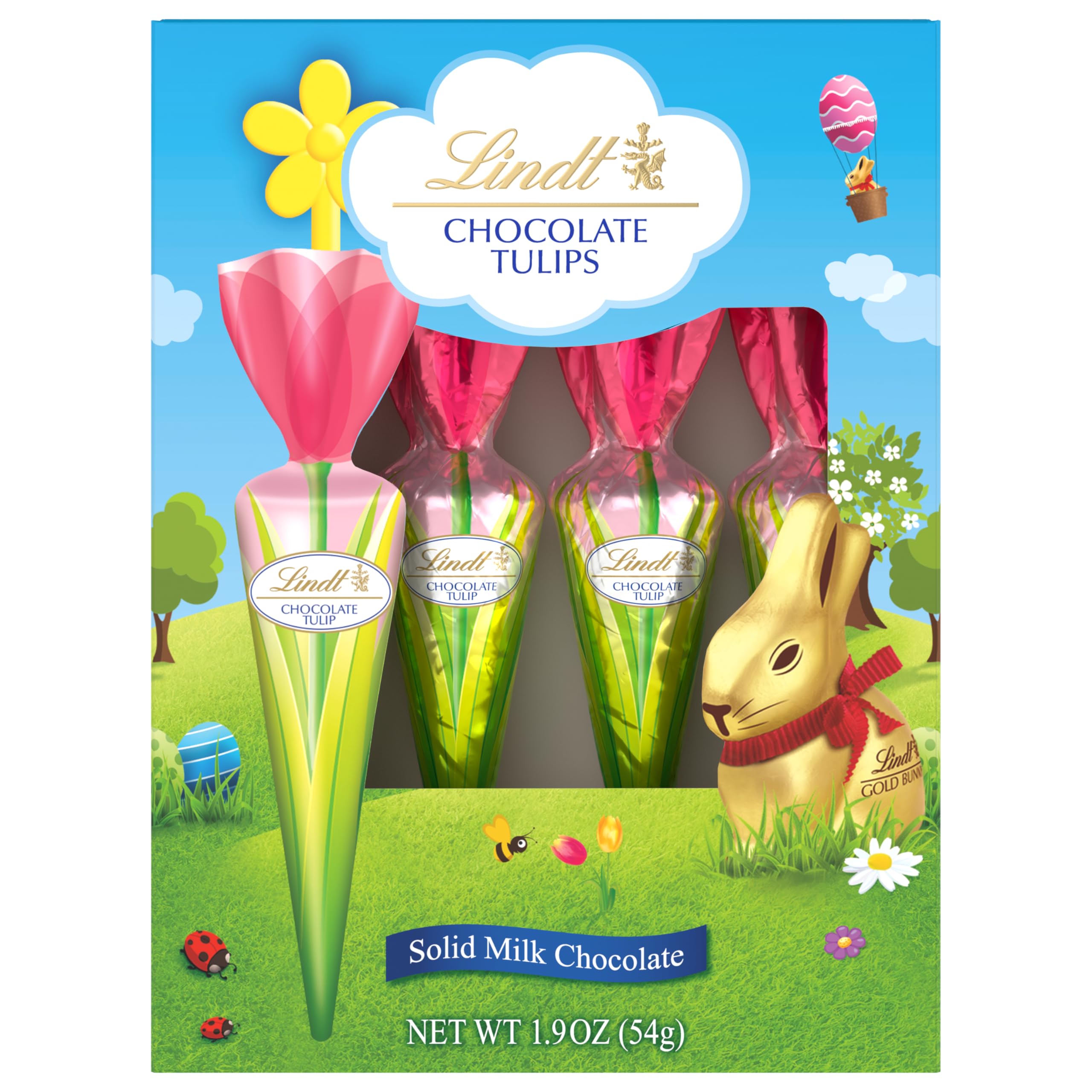 Amazon.com: Lindt Chocolate Tulips, Tulip-Shaped Solid Milk