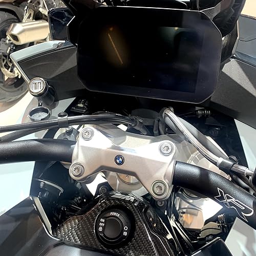 Miniatura 7 de Cliff Top Cargador USB DIN para motocicleta, adaptador de corriente de motocicleta de 4.6 amperios con enchufe DIN Hella compatible con BMW Triumph