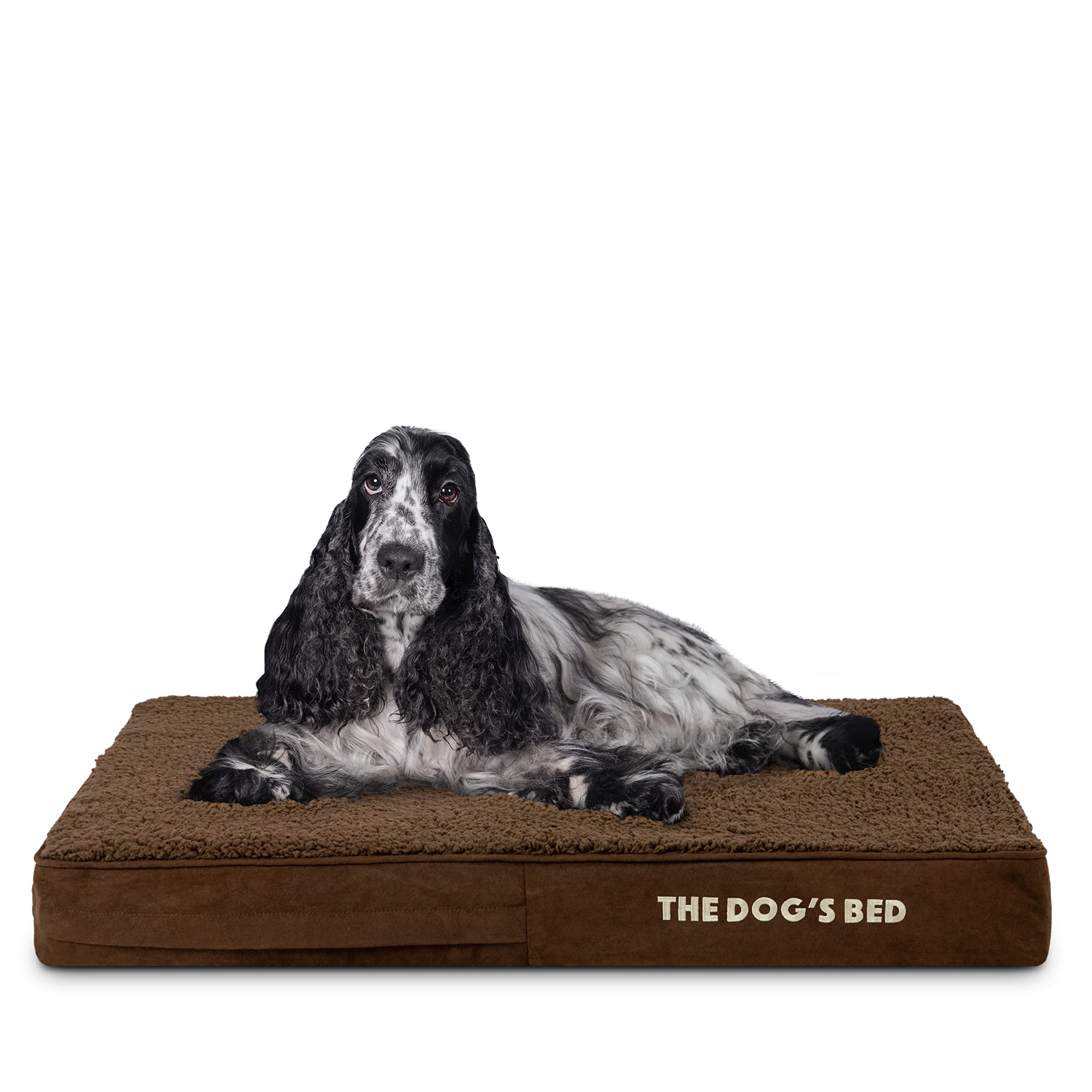 The Dog’s Bed Orthopaedic Memory Foam Dog Bed for XL Dogs, Waterproof Washable Cover, Anti-Slip Base, Calming Surface – CertiPUR-Certified Foam, Grey Plush, 15cm Thick — view 44