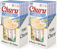 Vista 23 de INABA - Golosinas Churu para gatos, puré cremoso para gatos, sin cereales, que se puede lamer y exprimir / suplemento con vitamina E y taurina, 0.5