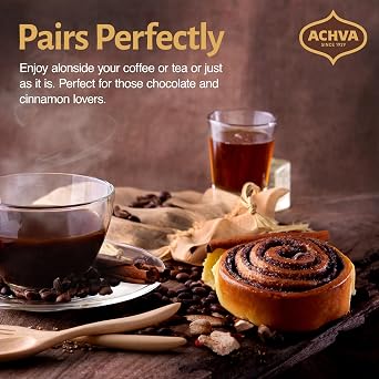 Achva Cinnamon Rolls - Pack of 3 x 120G Kosher Certified Cinnamon Snacks - Cinnamon Cake - Paired with Coffee or Tea Cinnamon Pastry Snack - Perfect for Sharing with Family and Friends