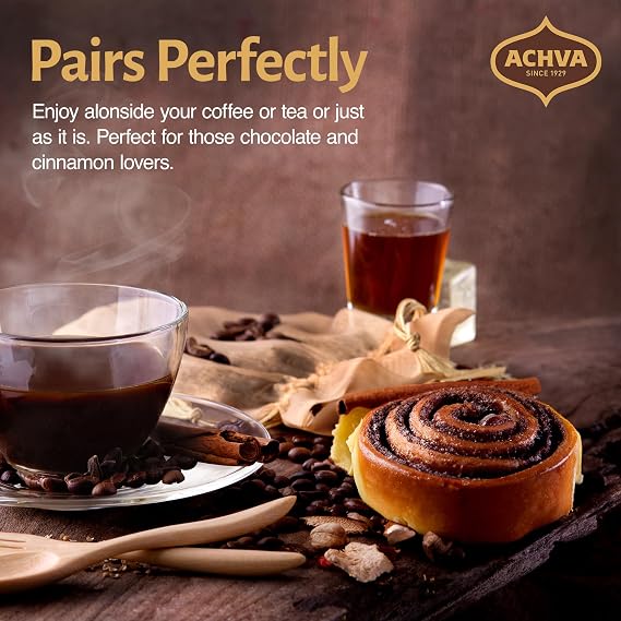 Achva Cinnamon Rolls - Pack of 3 x 120G Kosher Certified Cinnamon Snacks - Cinnamon Cake - Paired with Coffee or Tea Cinnamon Pastry Snack - Perfect for Sharing with Family and Friends