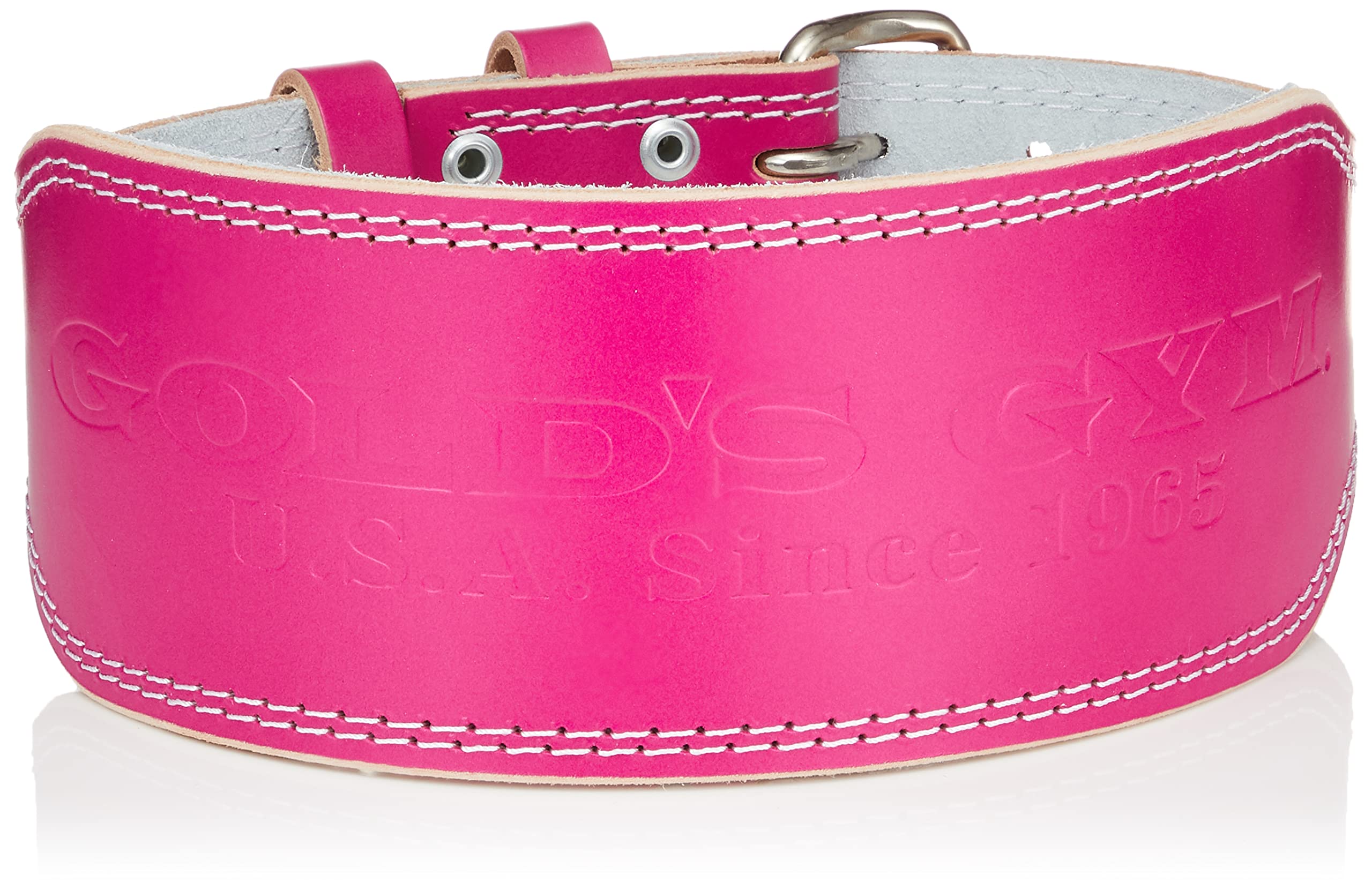 Gold Gym G3325 EX Leather Belt (Pink) S