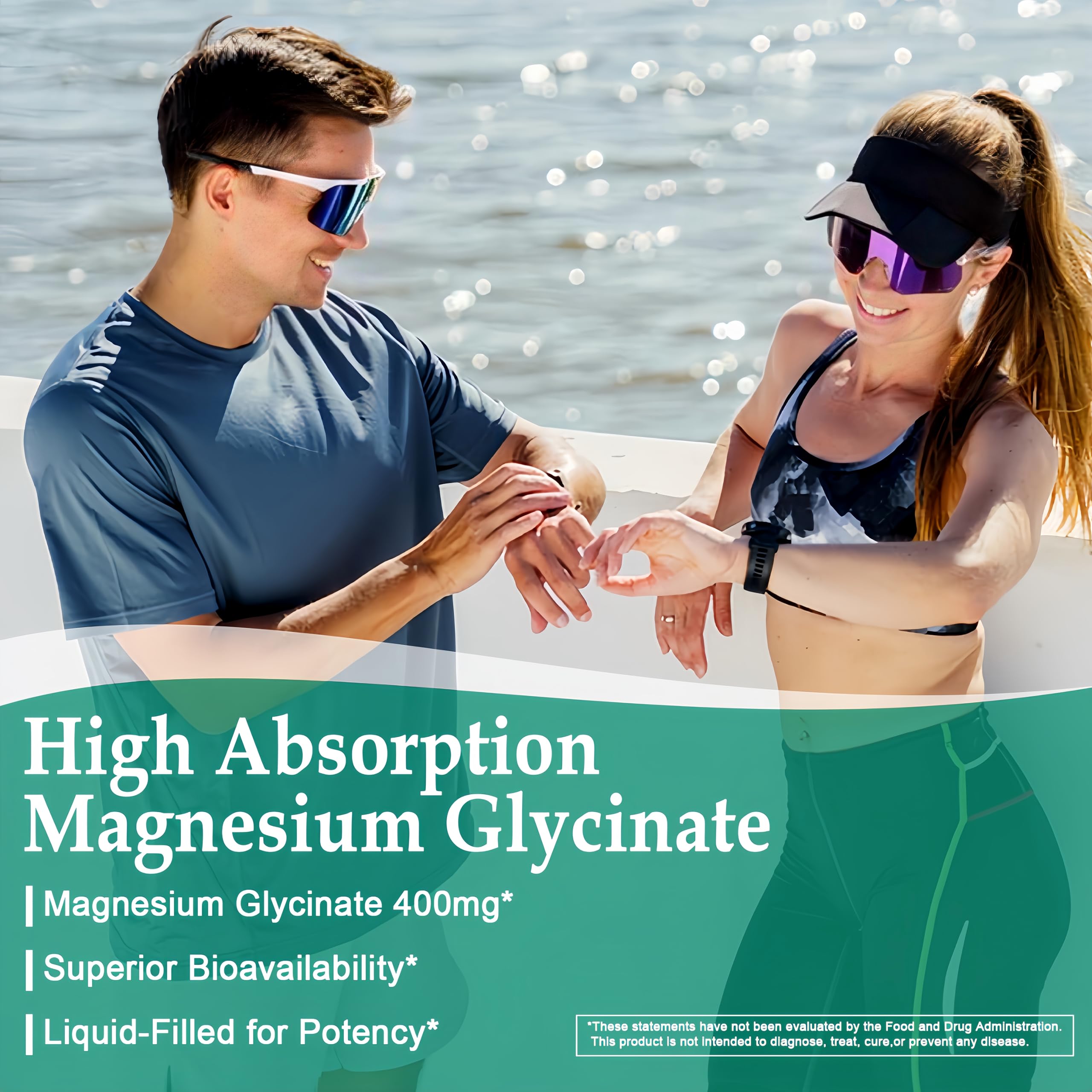 Magnesium Glycinate Softgels - High Absorption Pure Magnesium Glycinate 400mg for Sleep, Calm, Muscle Relaxation, Heart, Bone & Nerve Support for Women & Men - 100% Chelated & Purified Supplement — Amazon image 5
