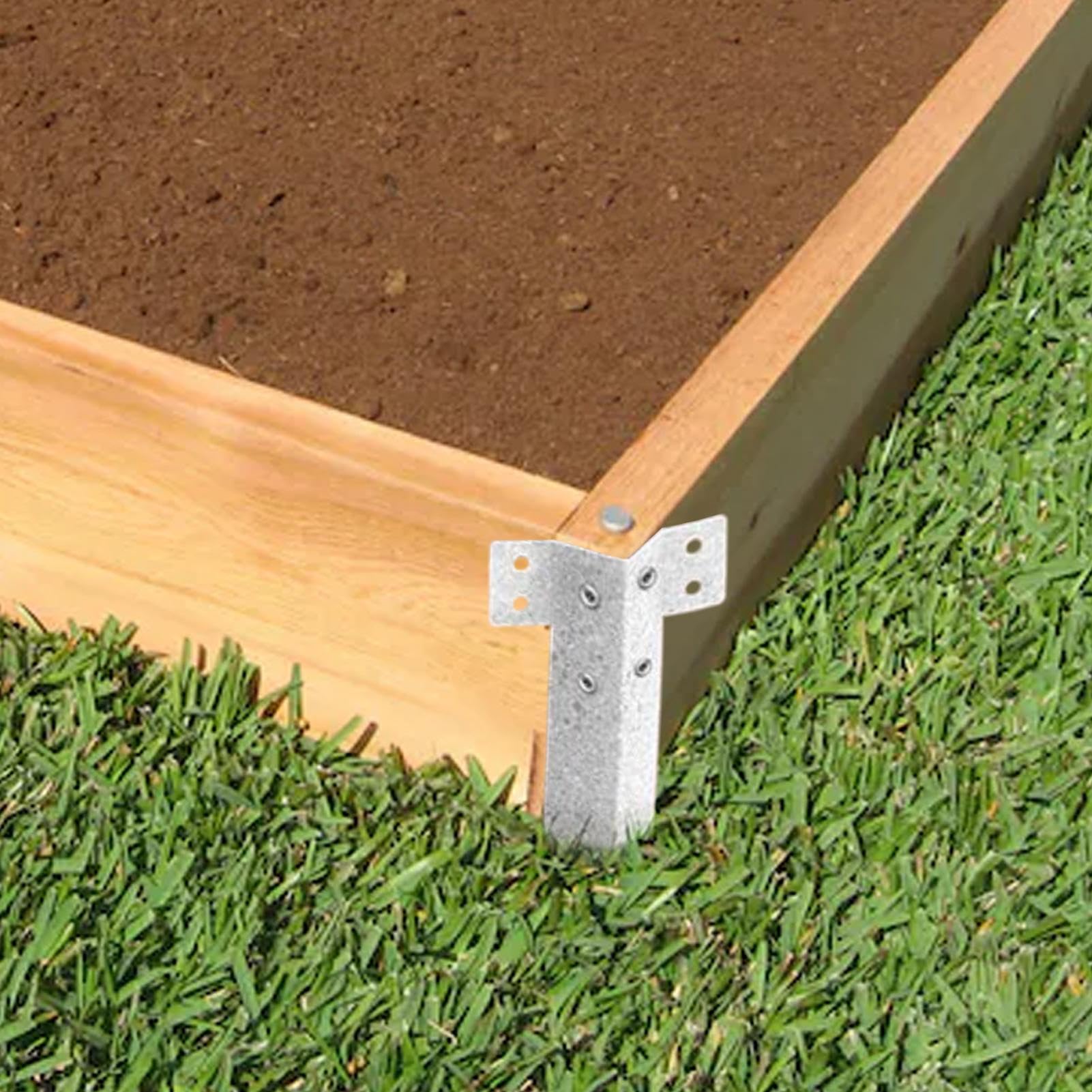 Gartenpfosten aus Metall | 10 x Rasen-Pfosten | Schwerer Wellenzaun für Schläfer Garten Garten Garten