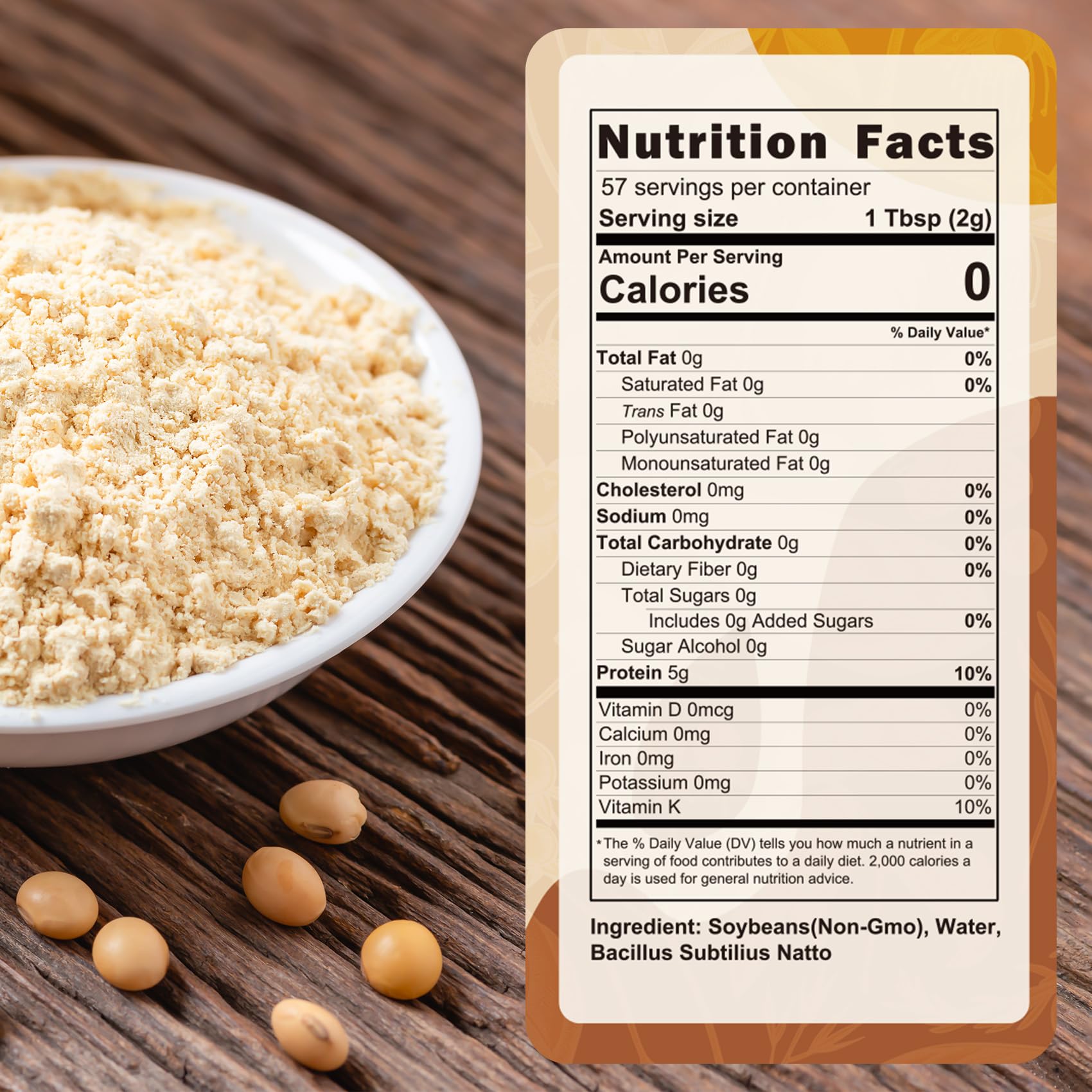 Amazon.com : Natto Powder 4oz Freeze-Dried Superfood Fermented