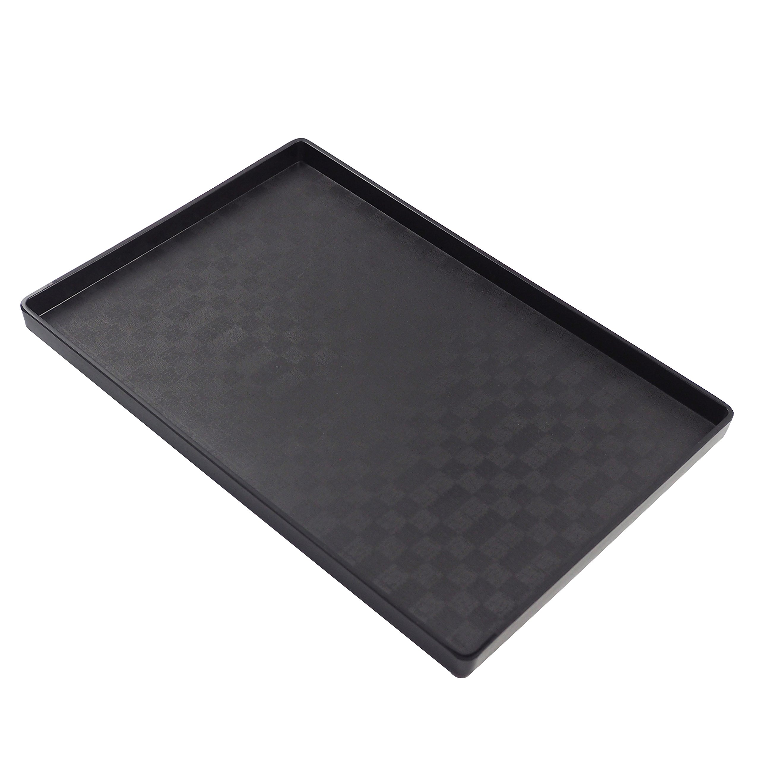 Gamelle pour Reptile OMEM Grand Plat à Eau, Gamelle de Nourriture, Bol pour Tortue (XL, Treillis Noir)