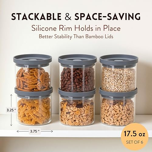 Miniatura 3 de Recipientes herméticos de vidrio con tapas de silicona, recipientes de borosilicato sin BPA para preparación de alimentos, almacenamiento, alimentos