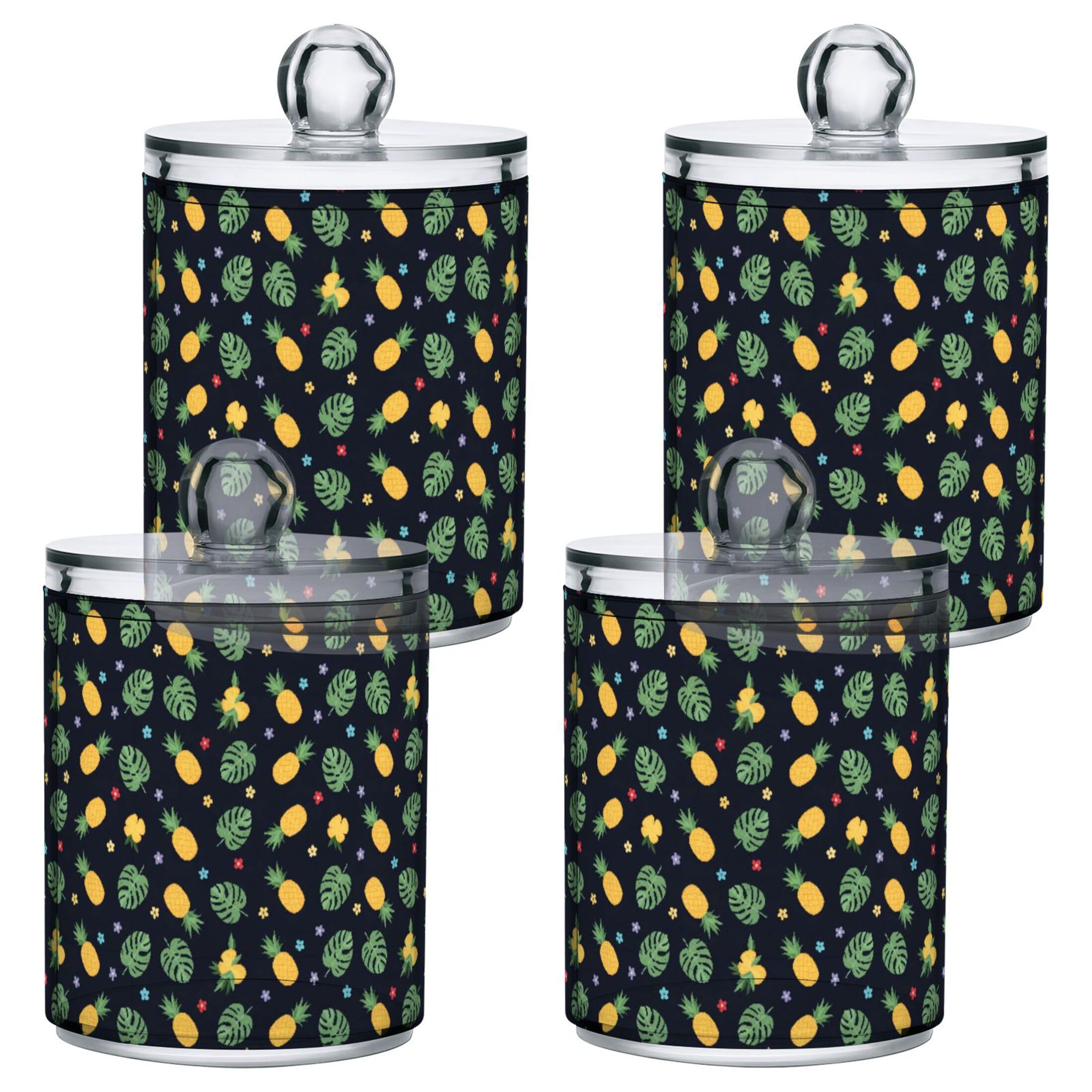 Distributeur d'apothicaire en plastique premium style feuilles d'ananas pour décoration soignée