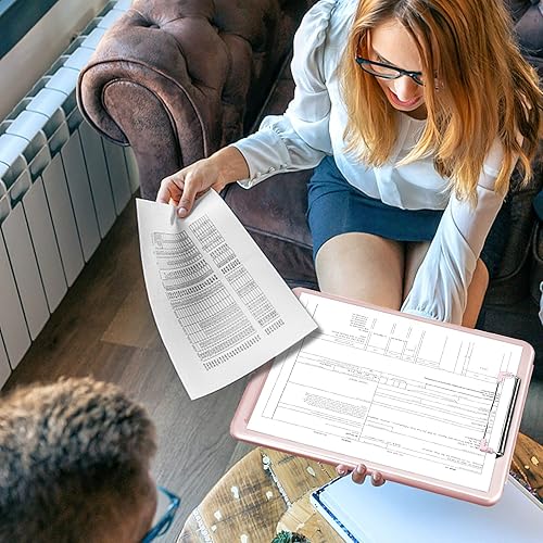 Miniatura 6 de SITHON Portapapeles de enfermería con almacenamiento, portapapeles de escritura portátil resistente con compartimento organizador para enfermeras,