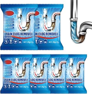 Drain Cleaner Clog Remover, Sink Drain Cleaner Powder, Clogged Drain Cleaner Hair, Deodorizing Powder Anti-clogging Pipe Cleaner Natural Plant Extracts For Kitchen Pipe