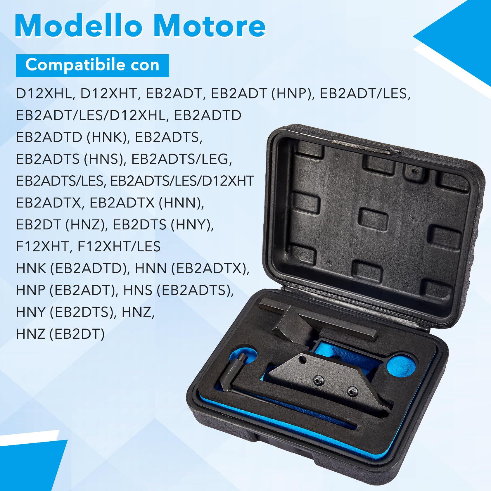 CarBole Kit di Attrezzi per la Messa in Fase del Motore 1.2 GDI PureTech Strumento di Allineamento dei Camme per Motori per Modelli Citroën,Peugeot e Opel,OEM:0109-2B,J-0109-2C,J-0109-2D