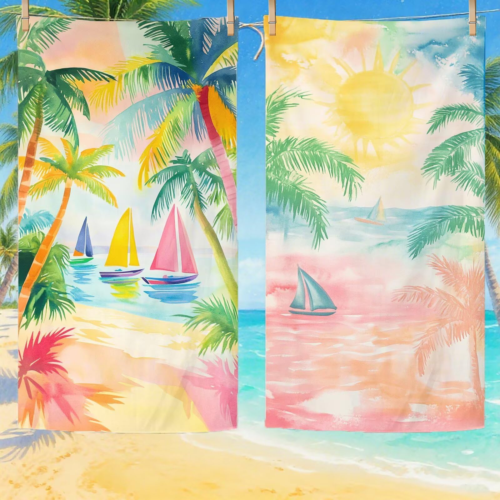 Serviette de Plage XXL 80x160 cm,Frais Serviette Plage Microfibre avec Séchage Rapide, Anti-Sable, Absorbante Fonction Design pour Vacances Piscine Pique-Nique Voyages Yoga, Cadeau Femme Q-791
