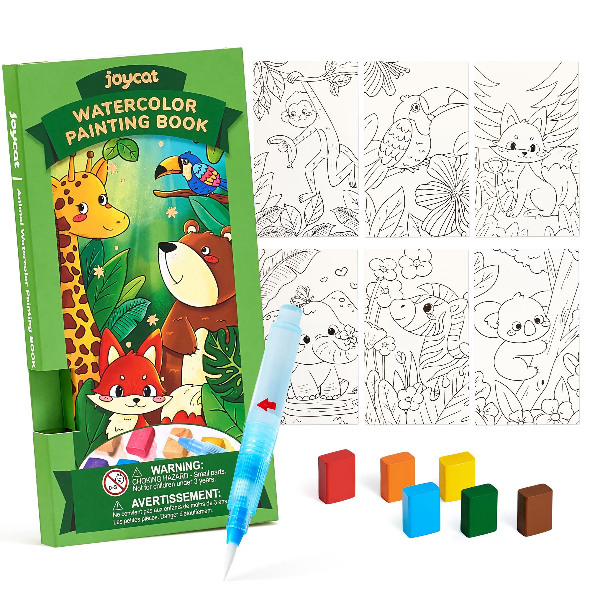 JoyCat Pocket Paint with Water Coloring Books for Kids
