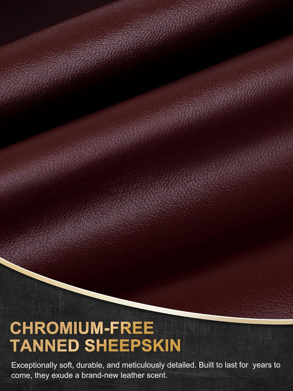 FIORETTO Women’s Winter Chrome-Free Sheepskin Leather Gloves Cashmere Wool Lined, Touchscreen & Embroidered W25003 - Image 6