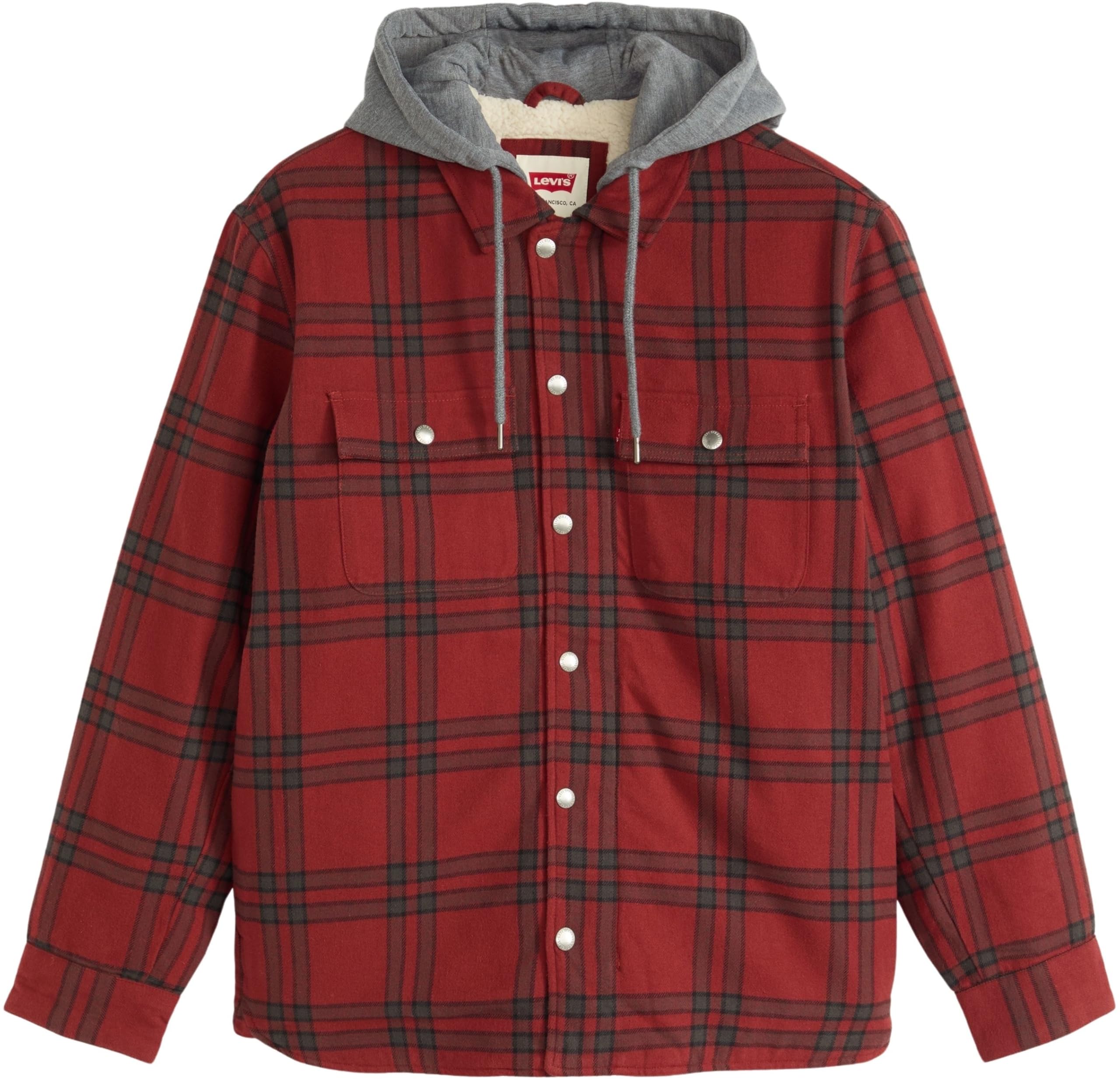 Levi's Hombre Cazadora Francisco Sherpa Flannel con cremallera, Standard Fit