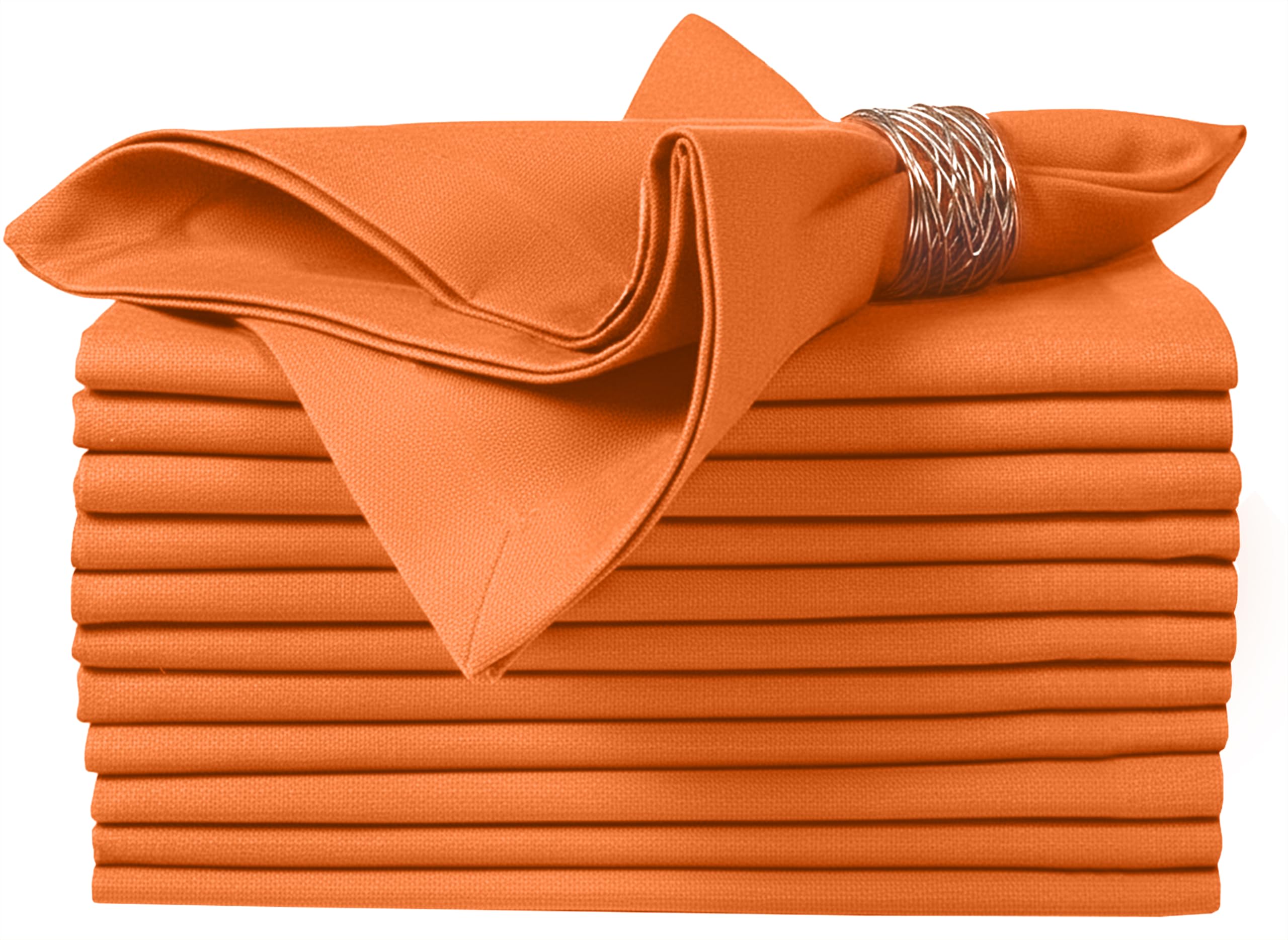 Ruvanti Premium Cloth Napkins Set of 12, 18x18 Inches, 100% Cotton, Washable, Soft & Absorbent, Perfect for Wedding, Christmas, ‎Thanksgiving Dinners