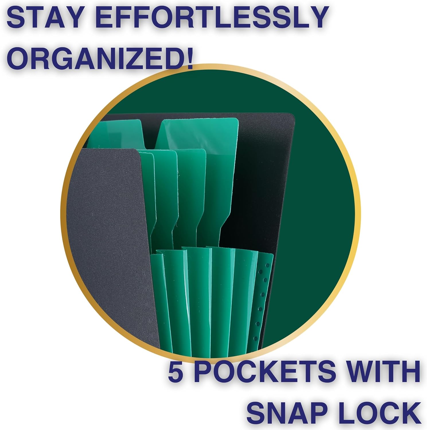 SPS 5 Pocket Expanding File Folder Smile Design - Fits A4 & Letter Size Document Organizer, Accordion File Folders, File Holder for Office, School & Home Use (Pack of 4)