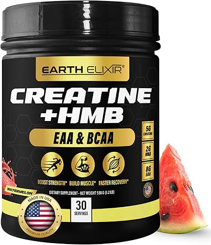 Suplementos de creatina HMB para hombres y mujeres con aminoácidos esenciales  Mezcla de polvo EAA y BCAA  Monohidrato de creatina en polvo y HMB