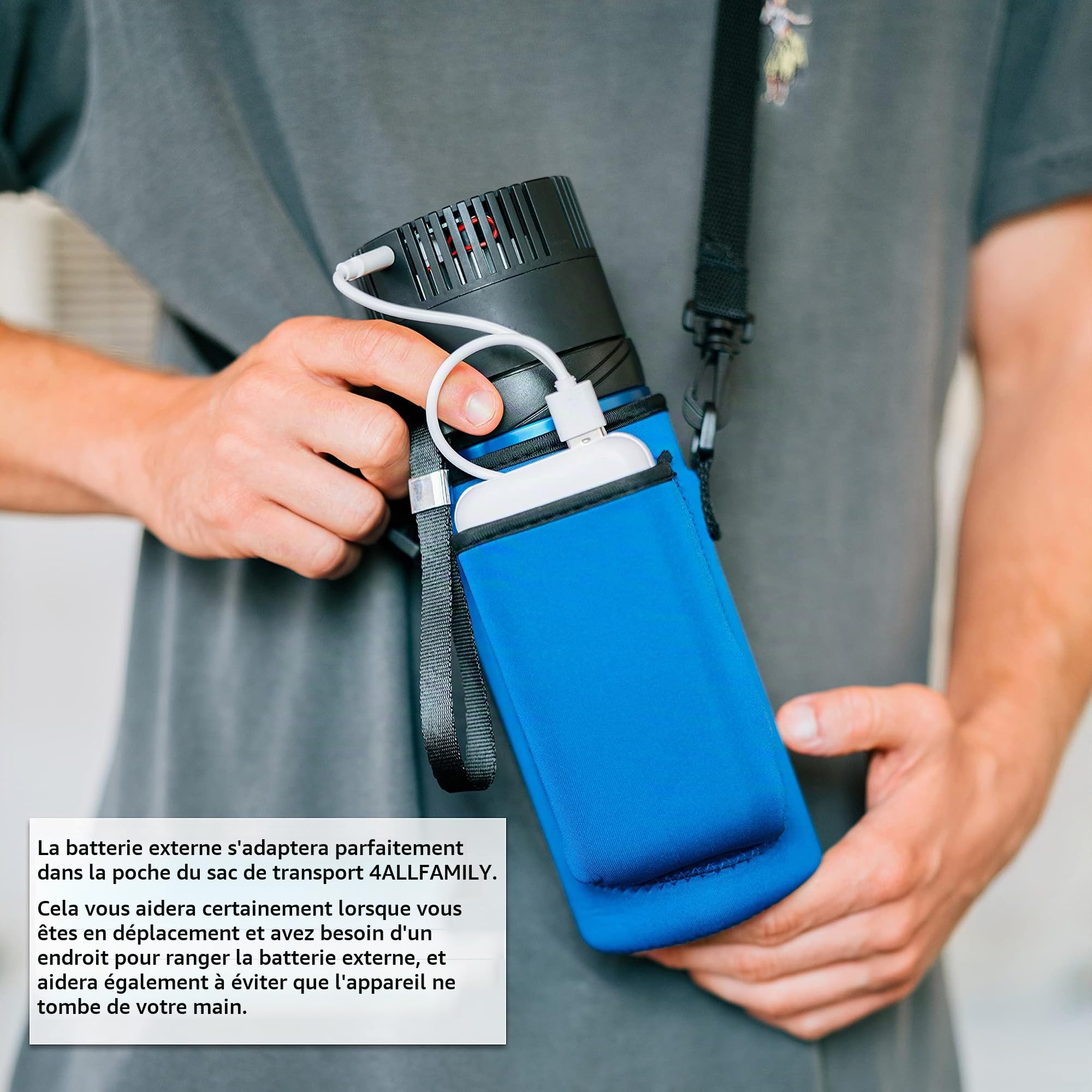 4ALLFAMILY Powerbank Portable de 20 000 mAh | Conçu spécifiquement pour s'adapter aux glacières Voyager et Explorer Version USB | Compatible avec la Plupart des Autres Gadgets